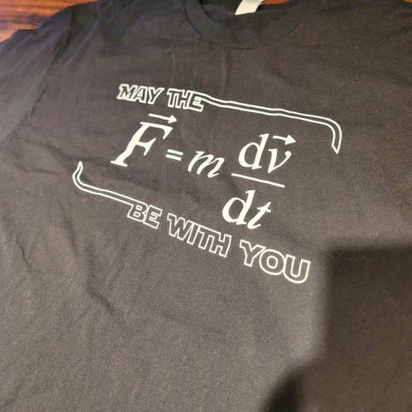 Star Wars May The Force Be With You Shirt Size XXL Math Humor - Picture 2 of 5